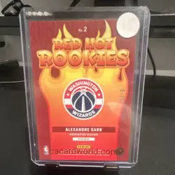 Panini 2024-25 Donruss Optic Alexandre Sarr Red Hot Rookies Wizards #2 /10 - Image 2