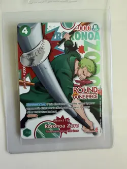 Zoro PRB02-006 (ENGLISH) - One Piece x Round 1 Promo Card - Image 1