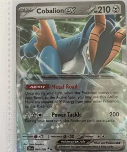 Cobalion ex 064/086 Holo NM Pokemon Card ME04 Chaos Rising - Image 1