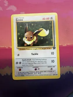 Pokemon Card Eevee Team Rocket Common 55/82 Near Mint - Image 1