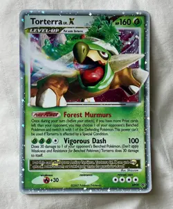 Pokemon Torterra LV.X DP09 Holo Diamond and Pearl HP 160 Level-Up Card - Image 1