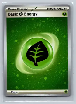Basic Grass Energy (Cosmos Holo) 001 SVE: Scarlet & Violet Energies Common Card - Image 1