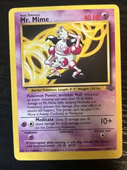 Pokemon TCG Mr. Mime Jungle Unlimited Regular Card 22/64 - Image 1