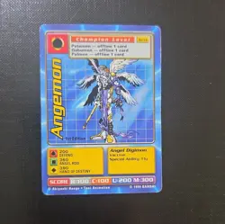 Bandai Digimon CCG Angemon Champion 1st Edition Card ST-14 1999 English Regular - Image 1