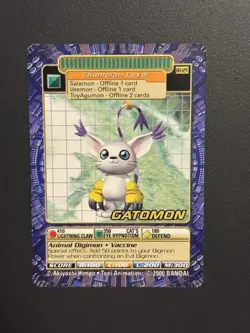 Digimon Gatomon BO-136 Holo Digi-Battle Series 3 Card 2000 - Image 1