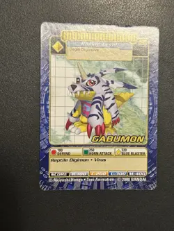 Digimon Digi Battle Gabumon Bo-116 Series 3 Bandai 2000 Card - Image 3