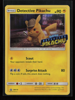 Detective Pikachu #SM170 - Detective Pikachu Stamped Promo Pokemon Card - Image 1