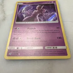 Pokemon TCG Mewtwo Detective Pikachu Holo Card 12/18 NM Condition - Image 2