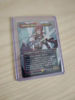 Lightning, Army of One (0545) (Borderless) (Surge Foil) Final Fantasy Foil - Image 1