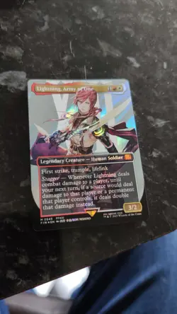 Lightning, Army of One (0545) (Borderless) (Surge Foil) Final Fantasy Foil - Image 2