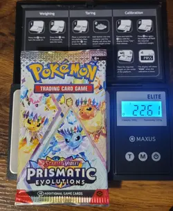 HEAVY! GOD PACKUU SIRUU 22.61g Prismatic Evolutions Pokemon TCG Booster (SEALED) - Image 1