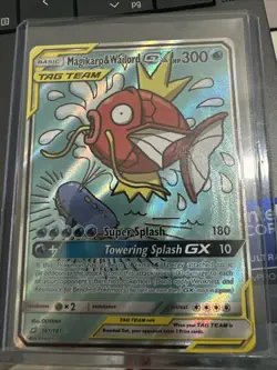 Magikarp & Wailord GX 161/181 Ultra Rare Team Up Pokemon Holo Moderately Played+ - Image 1