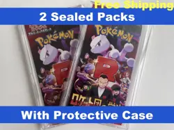 SEALED 2 Packs Japanese Pokemon Glory of Team Rocket SV10 with Protective Case - Image 1