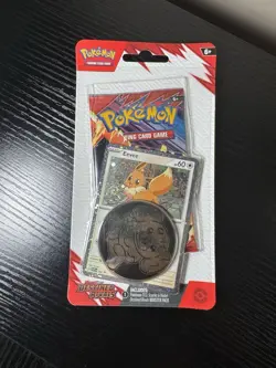Pokemon Destined Rivals Eevee Checklane Blister 2 SWIRLS 💫💫 Factory Sealed - Image 1