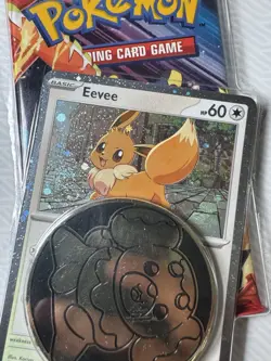 Pokemon Destined Rivals Eevee Checklane Blister 2 SWIRLS 💫💫 Factory Sealed - Image 2