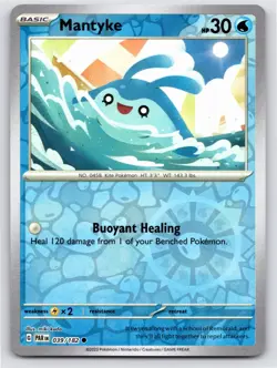2023 POKEMON MANTYKE PARADOX RIFT 039/182 REVERSE HOLO COMMON NM A1672 FREE S&H - Image 1