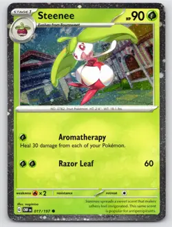 POKEMON STEENEE (COSMOS HOLO) 017/197 NM A551 FREE S&H - Image 1