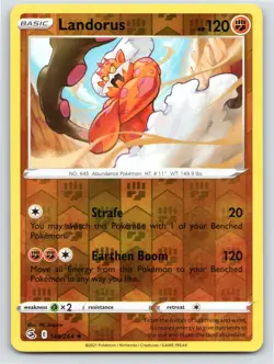 2021 POKEMON LANDORUS FUSION STRIKE 148/264 REVERSE HOLO RARE NM A2344 FREE S&H - Image 1
