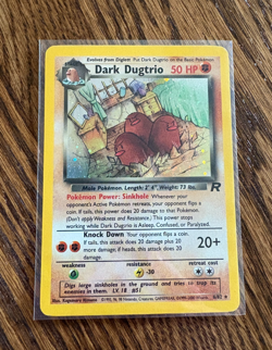 Dark Dugtrio 6/82 Pokemon Team Rocket Holo Rare, Unlimited Ungraded NM - Image 1