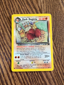 Dark Dugtrio 6/82 Pokemon Team Rocket Holo Rare, Unlimited Ungraded NM - Image 2