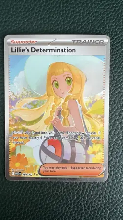 Pokemon Mega Evolution Lillie's Determination 184/132 Near Mint english - Image 1