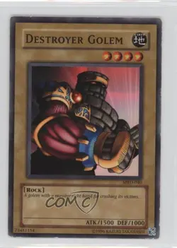 Destroyer Golem Unlimited YuGiOh Metal Raiders #MRD-040 2002 READ - Image 1