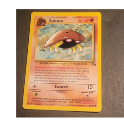 Vintage Pokemon Kabuto 50/62 Fossil Base Set 30 HP Wizards 1999 - Image 1