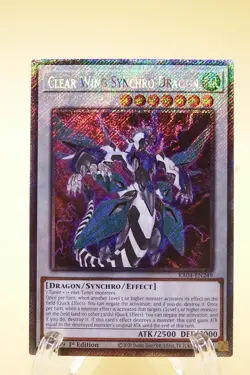 Yugioh! Clear Wing Synchro Dragon - RA04-EN249 - Platinum Secret Rare - 1st Edit - Image 1