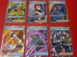 Lot Of 6 Assorted Pokemon Full Art Trainer Cards - Image 1