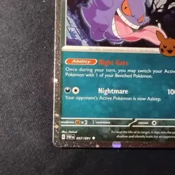 Gengar (Cosmos Holo) 057/091 2024 Trick or Trade NM Pokemon TCG - Image 5