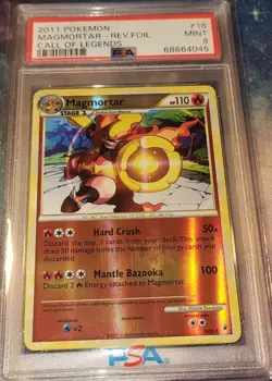 Pokemon Magmortar Call of Legends Reverse Holo Rare #16 Low Pop PSA 9 - Image 1