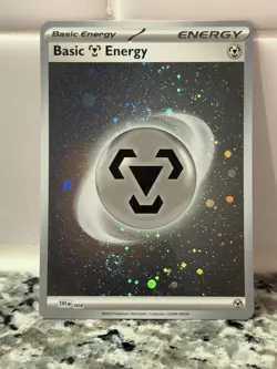Pokemon TCG 151 Basic Metal Energy - Cosmos Holo SVE 008 Pack Fresh - NM - Image 1