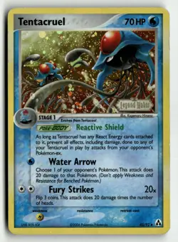 Tentacruel 45/92 Legend Maker STAMPED Holo Pokemon - Image 1