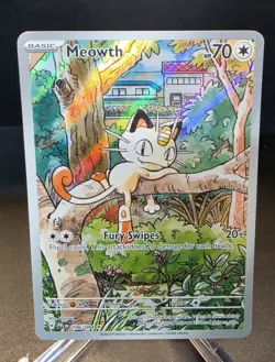 The Pokemon Company Meowth 106/094 Me02 Phantasmal Flames IR Holo EN 70HP - Image 1