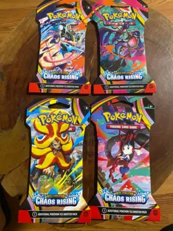 Chaos Rising Sleeved Booster Art Set (One of Each Art) (Brand New/ Sealed) - Image 1