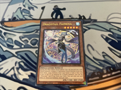 Yugioh Dracotail Faimena Ultra Rare JUSH-EN002 Near Mint - Image 1