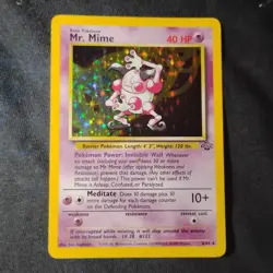 Mr. Mime 6/64 Jungle Unlimited Holo Rare Pokemon TCG NM - Image 1