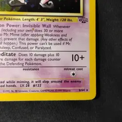 Mr. Mime 6/64 Jungle Unlimited Holo Rare Pokemon TCG NM - Image 4