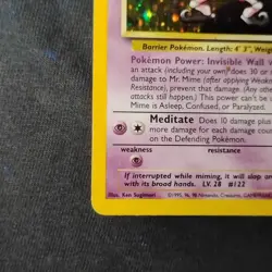 Mr. Mime 6/64 Jungle Unlimited Holo Rare Pokemon TCG NM - Image 5