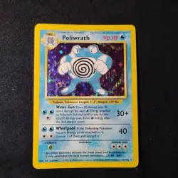 Poliwrath 013/102 Base Set Unlimited Holo Rare Pokemon TCG LP+ - Image 1