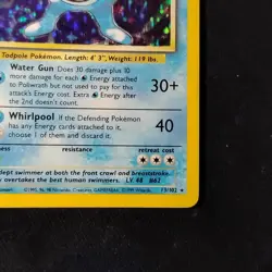 Poliwrath 013/102 Base Set Unlimited Holo Rare Pokemon TCG LP+ - Image 4