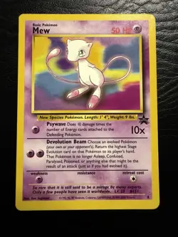 1999 Pokemon TCG - WOTC Black Star Promo - Mew #8 - LP Base Set - Image 1
