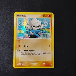 Meditite 56/100 Crystal Guardians Reverse Stamped MP/LP Pokemon TCG - Image 1
