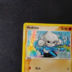 Meditite 56/100 Crystal Guardians Reverse Stamped MP/LP Pokemon TCG - Image 2