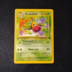 Weepinbell 48/64 Jungle 1st Edition Uncommon Pokemon TCG NM - Image 1