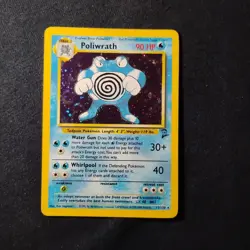 Poliwrath 015/130 Base Set 2 Holo Rare Pokemon TCG NM - Image 1