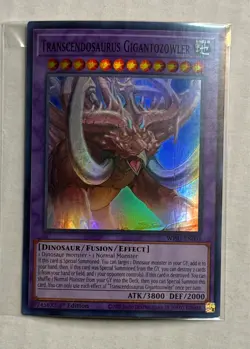 Transcendosaurus Gigantozowler WISU-EN003 Wild Survivors Ultra Rare NM Yu-Gi-Oh - Image 1