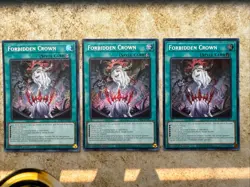 3x Forbidden Crown 1ST EDITION SECRET RARE BRPO-EN067 YUGIOH! - Image 1