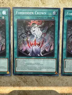 3x Forbidden Crown 1ST EDITION SECRET RARE BRPO-EN067 YUGIOH! - Image 3