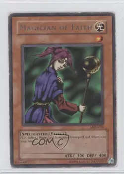 Magician of Faith (R) Unlimited YuGiOh Metal aiders #MRD-036 2002 READ - Image 1